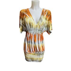 Sydney Joy Y2K Artsy Tunic Top Size S Watercolor Fairy B295